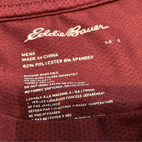 Trailcool Short-Sleeve T-Shirt Large Berry Eddie Bauer - Picture 4 of 6